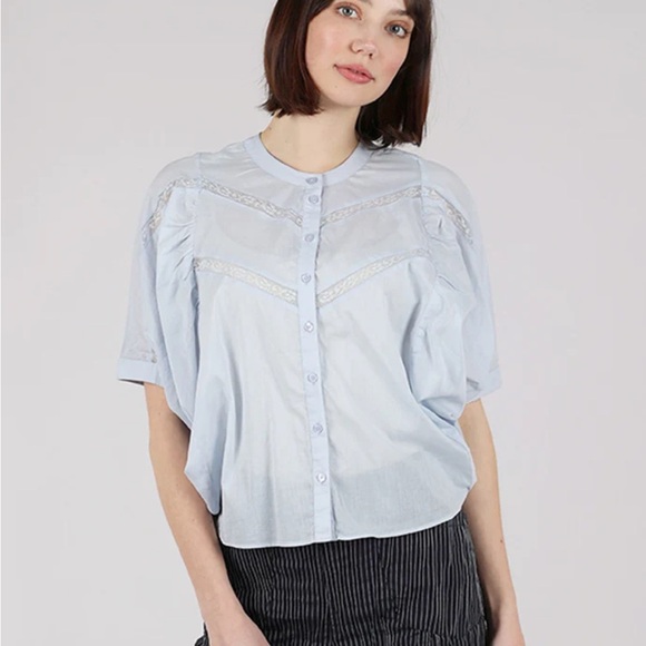 Sita Murt Butterfly Sleeve Lady Blouse Coral *FLAW* - Picture 1 of 13